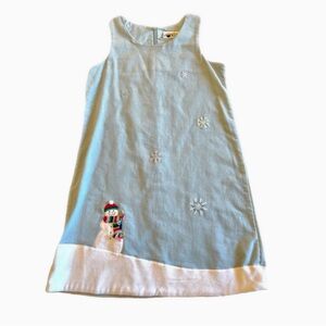 Heartstrings Light Blue Snowman Dress